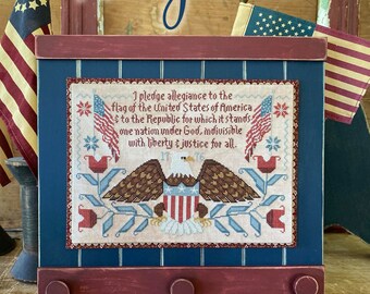 1776 SAMPLER From the HELLO AMERICA Book by Teresa Kogut / Cross
