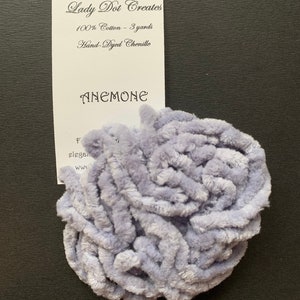 Lady Dot Creates/ ANENOME /Hand Dyed Cotton Chenille and Rick Rack Trim/ Embellishments / Finishing / Craft project trim
