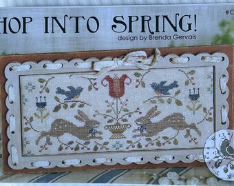 Plongez dans le printemps / Avec votre aiguille et du fil/ Brenda Gervais/ grille de point de croix / motif uniquement