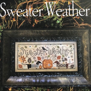 Plum Street Samplers / SWEATER WEATHER / cross stitch chart / pattern only