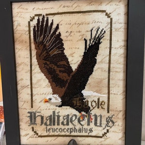 Spirit of the Woods Series: THE EAGLE  by The Primitive Hare / cross stitch chart / counted cross stitch