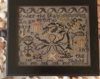 Blackbird Designs/ OCTOPUS’s GARDEN /cross stitch chart / cross stitch pattern / pattern only