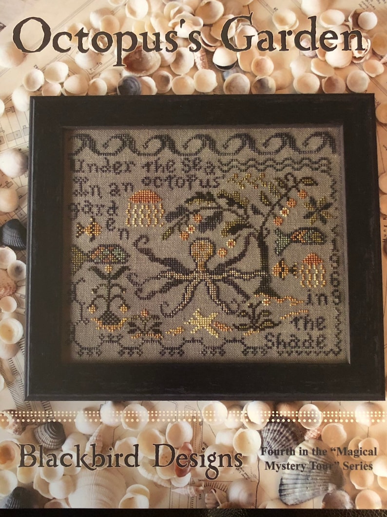 Blackbird Designs/ OCTOPUS GARDEN /cross stitch chart / cross Etsy