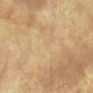 May include: Close-up of a tan fabric with a textured, mottled appearance. The fabric has a grid-like pattern, and the colour varies from light beige to a darker brown, creating a vintage or aged look. The fabric appears to be slightly crumpled.