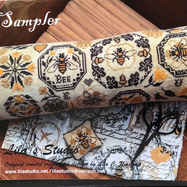 Bee Sampler / Lila’s Studio/ cross stitch chart / counted cross stitch pattern / pattern only