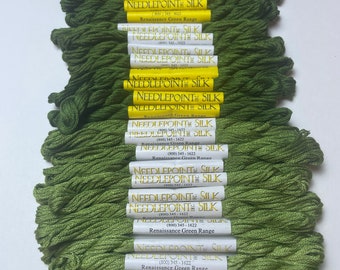 NPI Silk / RENAISSANCE GREEN Range Colors 542-548