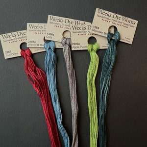 Weeks Dye Works / 2023 ReLeases / Floss / cross stitch / embroidery / Needlework threads