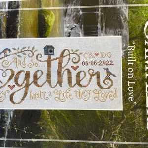 Silver Creek Samplers/ BUILT on LOVE / cross stitch chart / pattern only