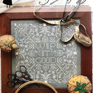 Heartstring Samplery / WIP IT GOOD / cross stitch chart / counted cross stitch pattern / pattern only