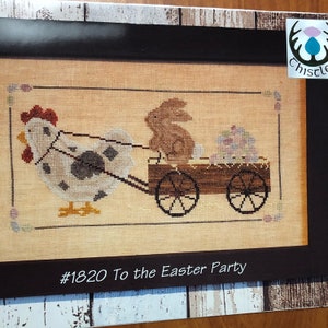 To the Easter Party / Thistles / cross stitch chart / counted cross stitch pattern / pattern only