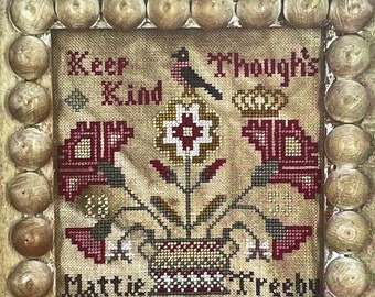 KEEP KIND THOUGHTS presented by Needlemade Designs  / Cross Stitch