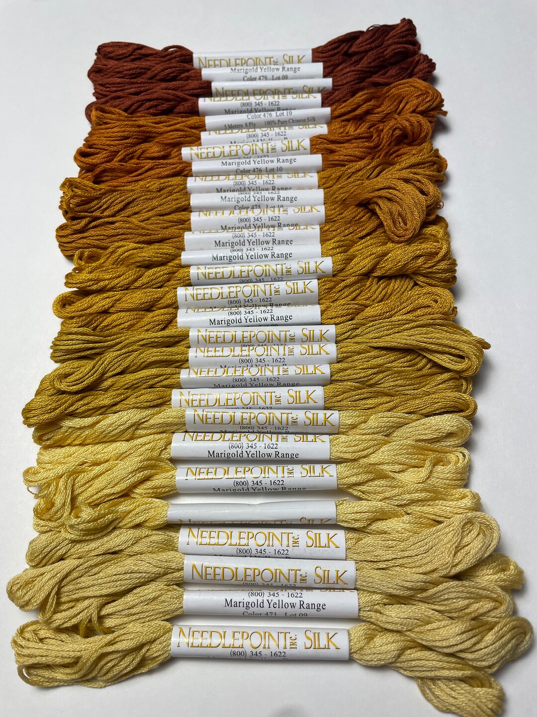 NPI Silk / MARIGOLD YELLOW Range Colors 471-479 - Etsy
