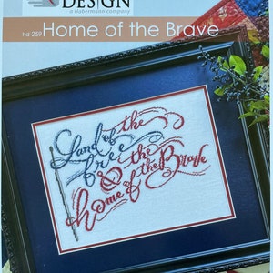 Hands On Design / HOME of the BRAVE / Cross Stitch pattern