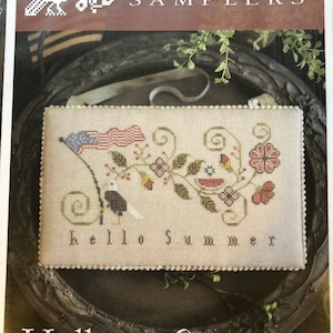 Plum Street Samplers / Hello Summer / cross stitch chart / cross stitch pattern / pattern only