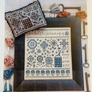 Hello from Liz Matthews / QUAKER GARDEN Sampler & Small / cross stitch chart /  pattern only