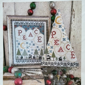 Hello from Liz Matthews / FIFTH DAY of CHRISTMAS Sampler & Tree / cross stitch chart /  pattern only