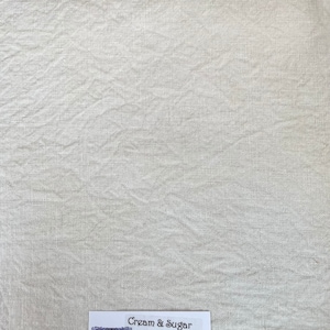 CREAM & SUGAR / Fiber on a Whim / Cross stitch fabric / 32, 36, 40 or 46 ct / ready to ship