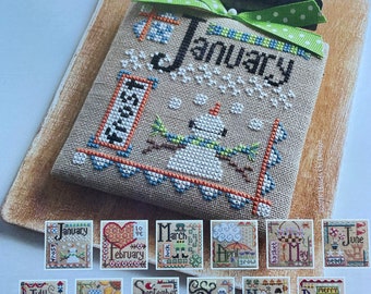 Hands on Design / A YEAR of CELEBRATIONS /cross stitch chart / counted cross stitch pattern