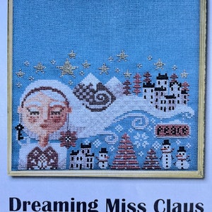 DREAMING MISS CLAUS / Barbara Ana Designs / stitch chart / counted cross stitch / pattern only