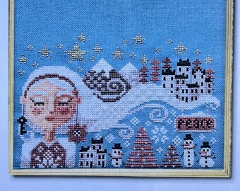 DREAMING MISS CLAUS / Barbara Ana Designs / stitch chart / counted cross stitch / pattern only