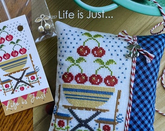 Hands On Design / LIFE is JUST… / Cross Stitch pattern