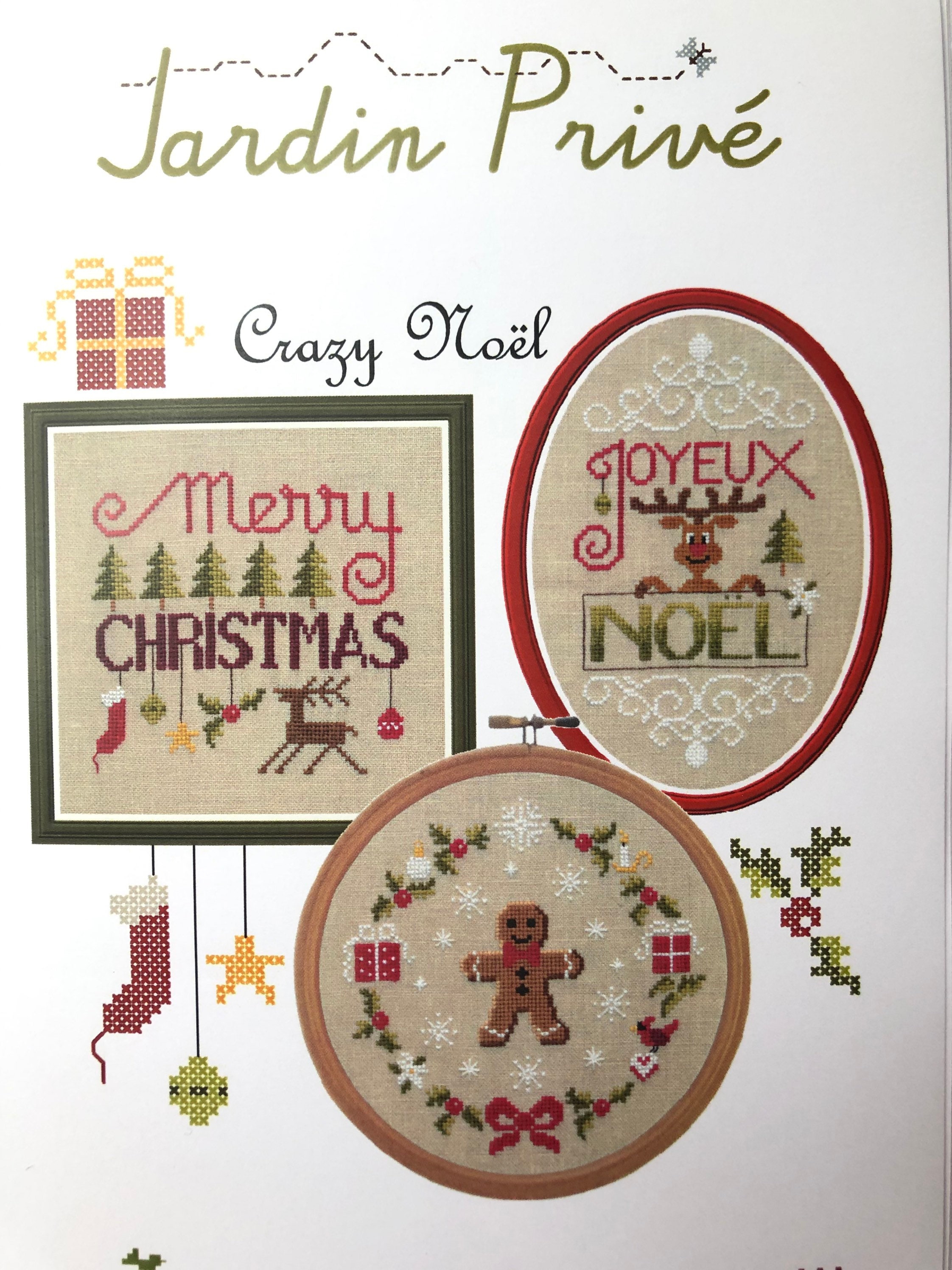 Jardin Prive' / CRAZY NOEL / Cross Stitch Chart / Pattern Only - Etsy
