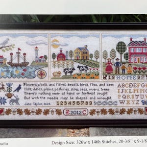 Lila&#39;s Studio / WITH THE NEEDLE / cross stitch chart / counted cross stitch pattern / pattern only