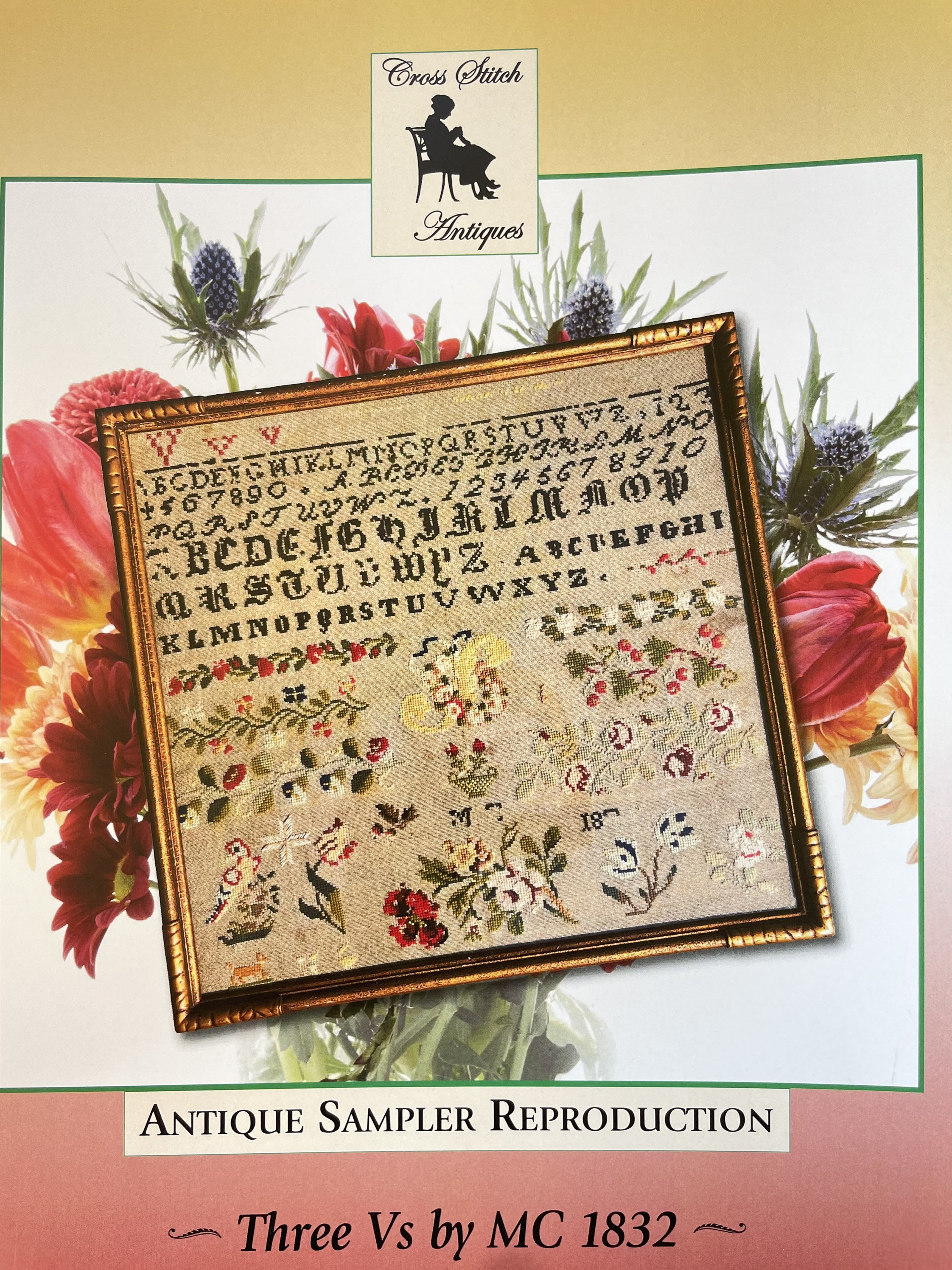 THREE Vs by MC 1832 / Cross Stitch Antiques / Cross Stitch Etsy