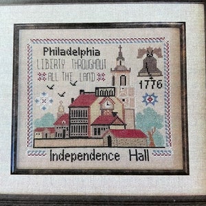 Twin Peak Primitives / INDEPENDENCE BELL 1776 / American Trilogy series / cross stitch pattern only