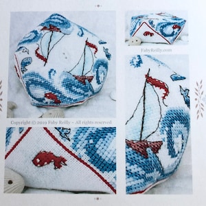 Faby Reilly Designs / High Seas Biscornu / Cross Stitch Pattern