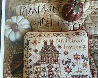 SUNFLOWER HOUSE / Pansy Patch Quilts and Stitchery / cross stitch chart / pattern only
