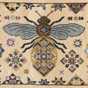 Quilting Bee by Blueflower Stitching / cross stitch chart / counted cross stitch pattern / pattern only