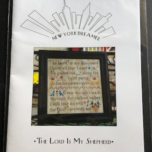 New York Dreamer / The Lord is My Shepherd / Cross stitch chart / cross stitch pattern / pattern only