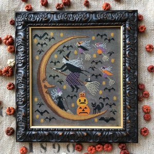 WITCH TRAINING ACADEMY / Kathy Barrick / counted cross stitch pattern / pattern only