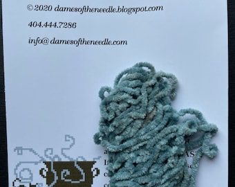 Dames of the Needle / ENGLISH HOLLY / Hand Dyed Mini Pom Pom OR thin chenille Trim / Embellishments / Finishing / Craft project trim