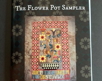 The Flower Pot Sampler by The Artsy Housewife / Cross stitch pattern / pattern only