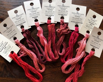 Gentle Art / Reds / Floss / cross stitch  / Needlework threads