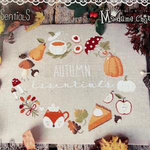 AUTUMN ESSENTIALS by Madame Chantilly / cross stitch chart / pattern only