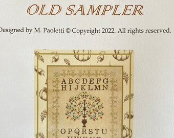 NeW! OLD SAMPLER from Stitches and Style / cross stitch chart / pattern only