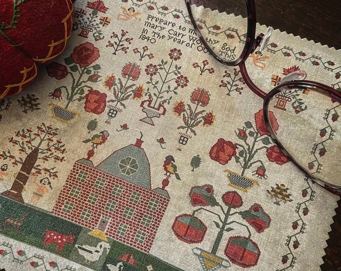 Sampler Themed Microfiber Cloths by Needlework Press Etsy