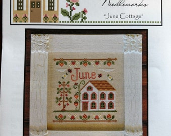 Country Cottage Needleworks/ Cottage of the Month/ June /cross stitch chart / counted cross stitch pattern / pattern only