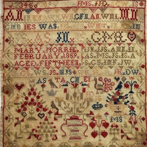 MARY NORRIE 1859 by Lucy Beam / cross stitch chart / counted cross stitch pattern / pattern only