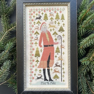 NORTH POLE by Kathy Barrick / Cross Stitch chart / pattern only