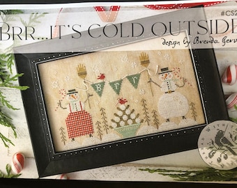 BRR...It’s COLD OUTSIDE /  With Thy Needle and Thread/ Brenda Gervais/ cross stitch chart / pattern only