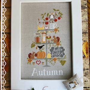 Madame Chantilly / CELEBRATE AUTUMN / cross stitch chart / counted cross stitch / pattern only
