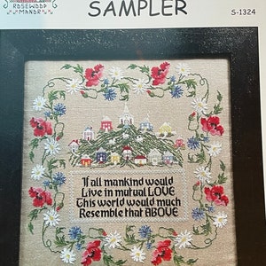 BRIARWOOD SAMPLER / Rosewood Manor /  cross stitch chart