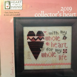Collectors Hearts from Heart In Hand / 2018-2024 cross stitch kits / charts plus embellishments image 8