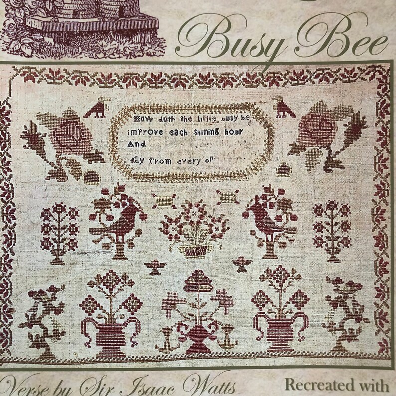 The LITTLE BUSY BEE / Needlework Press / Cross Stitch Chart / Etsy