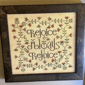 Rejoice Always / La-D-Da / cross stitch chart