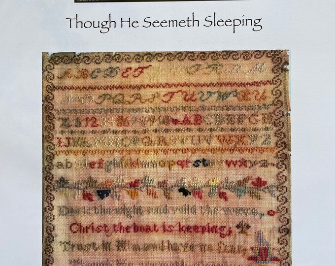 THOUGH He SEEMETH SLEEPING by Lucy Beam / Cross Stitch Chart / Counted